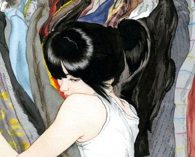 Tyttö halaa kaikkea