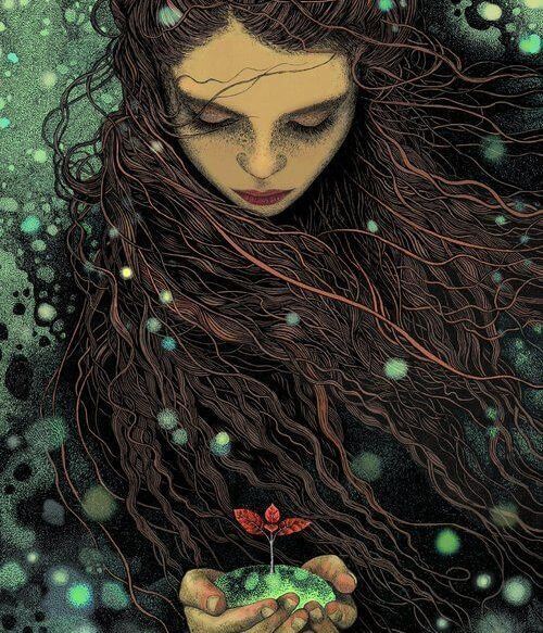 Tyttö, puu ja onnellisuus