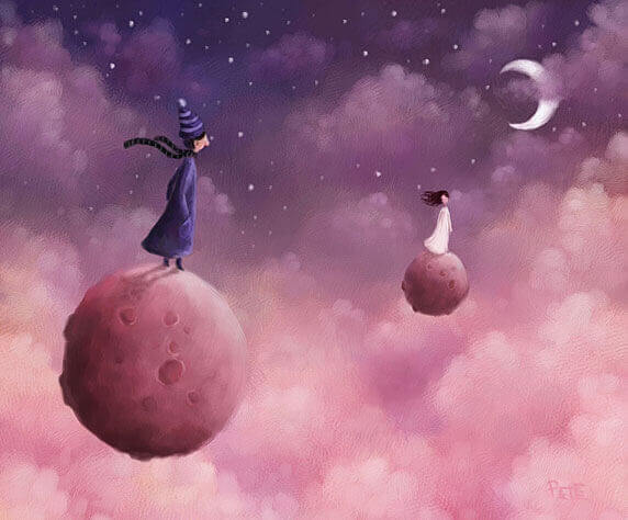 Nainen ja mies eri planeetoilla