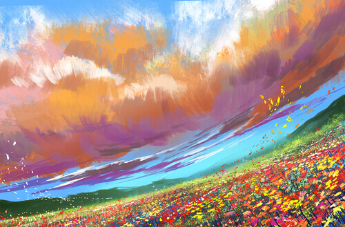 Upea maalaus on kivunlievitys