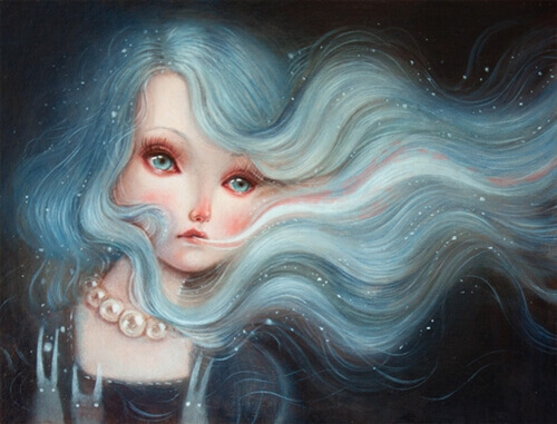 Tyttö surullinen rakkaudesta