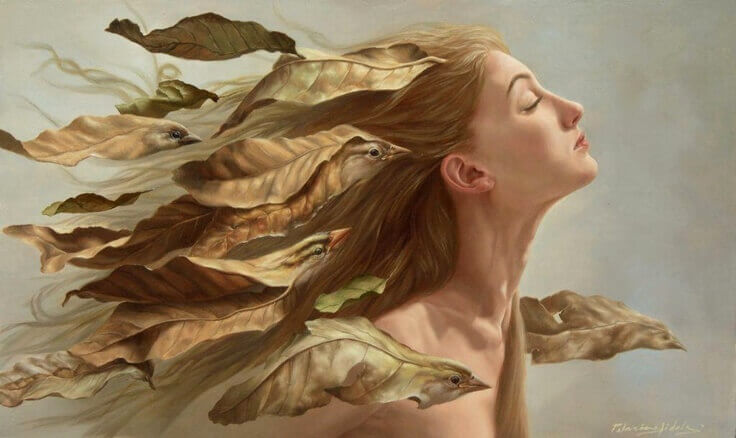 Naisten aivot hiukset ovat lehtiä