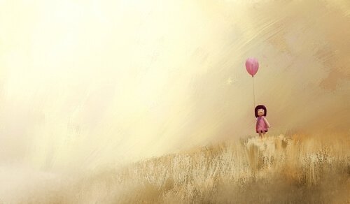 Tyttö ja ilmapallo