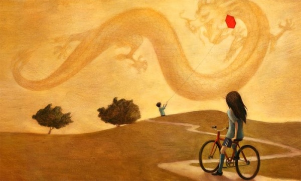 lohikaarme taivaalla