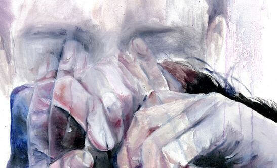 Mies murtuu paineen alla