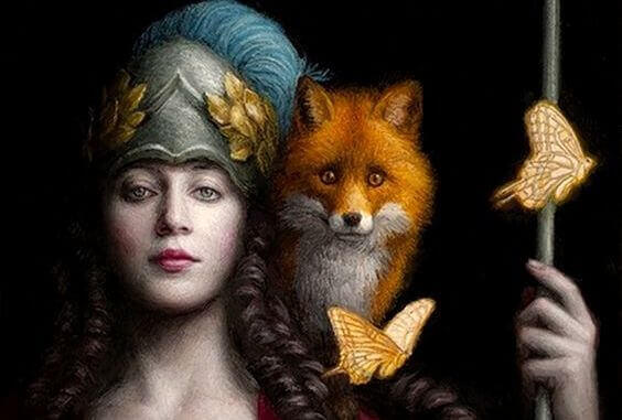 Soturinainen ja kettu