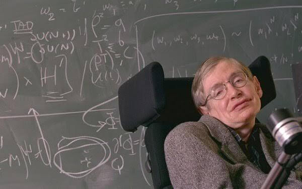 Stephen Hawking ja liitutaulu