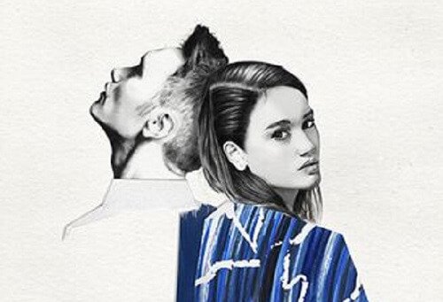 Pariskunta selin toisiinsa