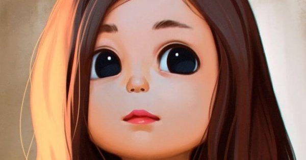 suurisilmäinen tyttö