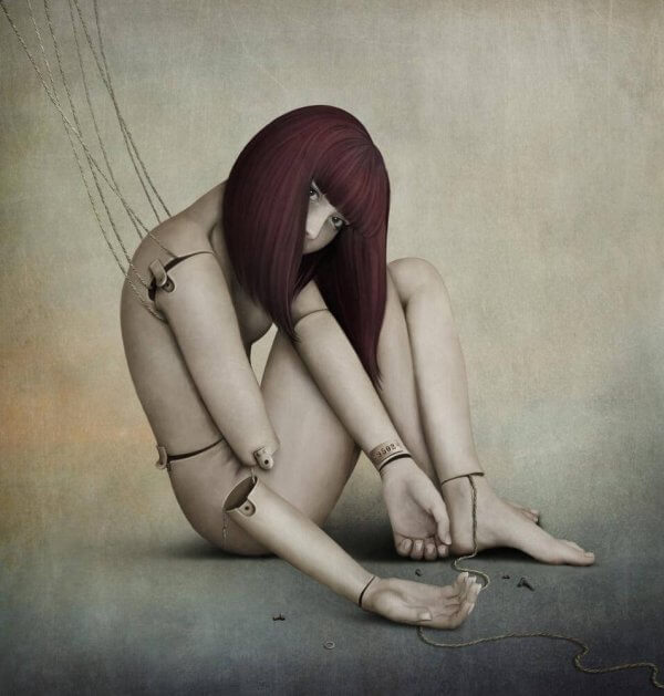 rikkinäinen sätkynukke