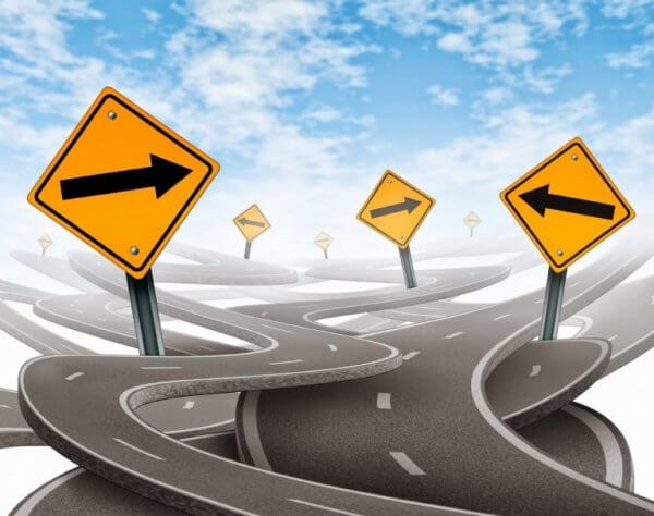 monta tievaihtoehtoa