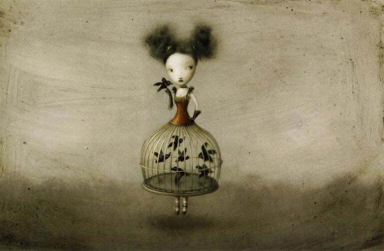 tytön hame on lintuhäkki