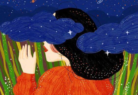 puolustusmekanismi on olla pää pilvissä sokeana