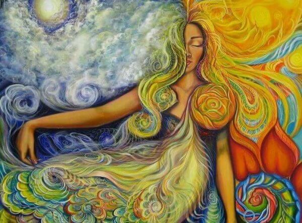 naisella on kaikki eikä mitään puutu