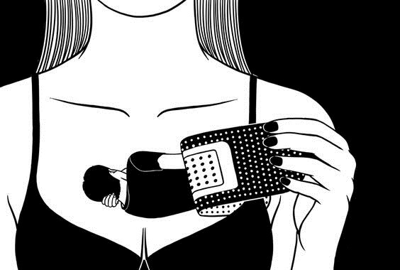 laastarin alla on mies