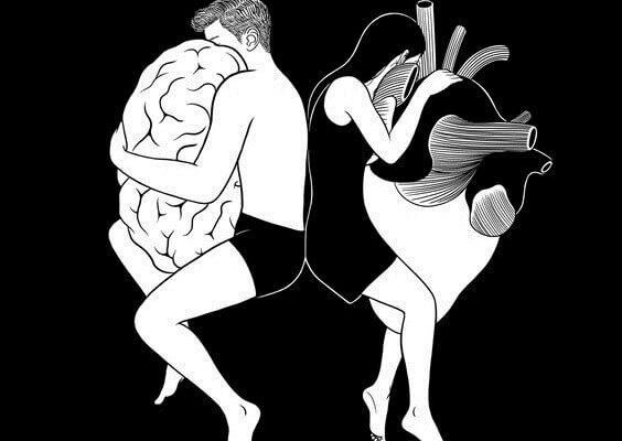 mies halaa aivoja ja nainen sydäntä