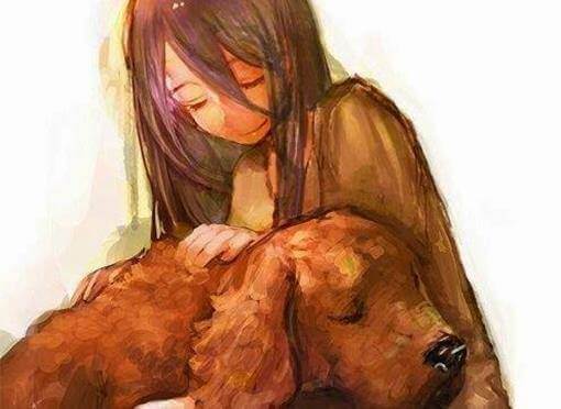 tyttö ja hänen koiransa