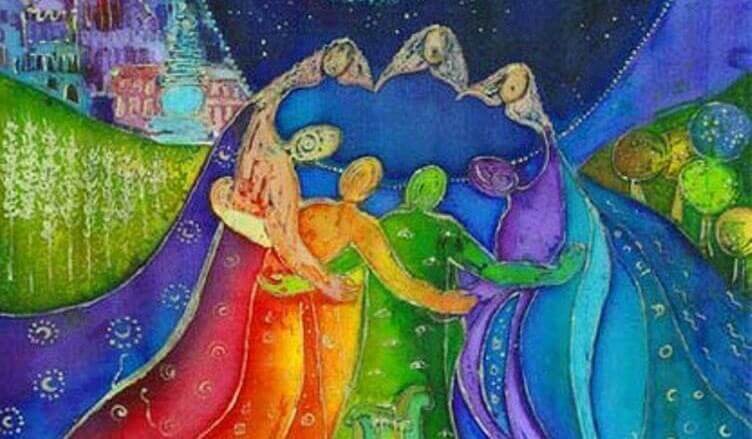 värikäs ihmisrinki