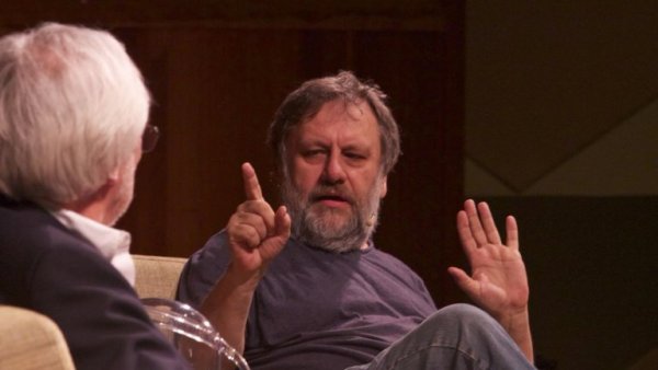 slavoj zizek haastattelussa