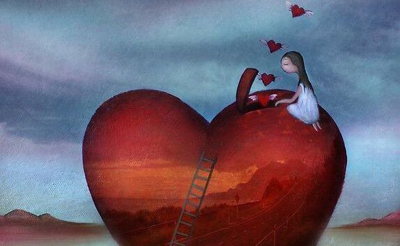 ison sydämen sisästä tulee pieniä sydämiä