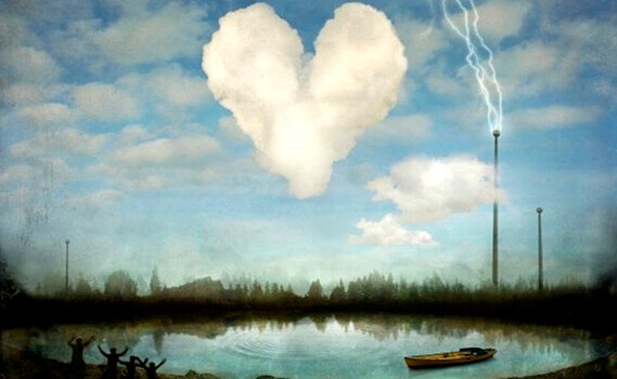 sydämen muotoinen pilvi