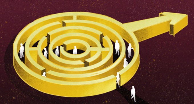 miehet labyrintissä