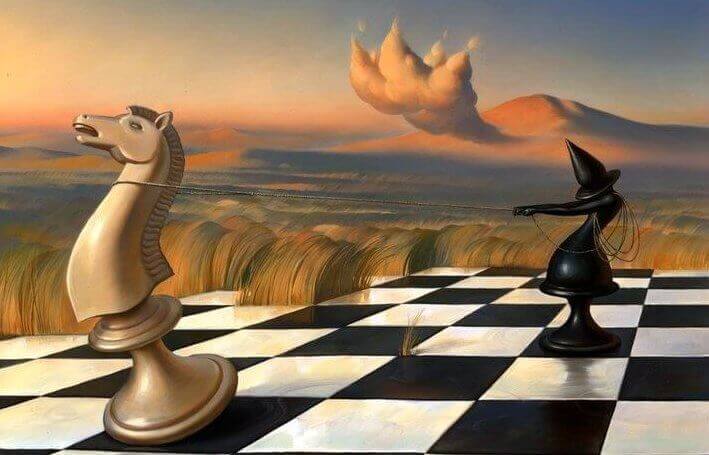 shakkinappuloiden taistelu