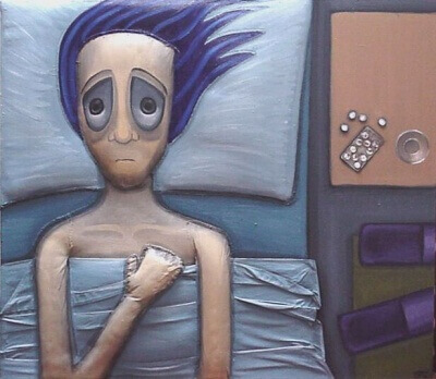 pillerit yöpöydällä