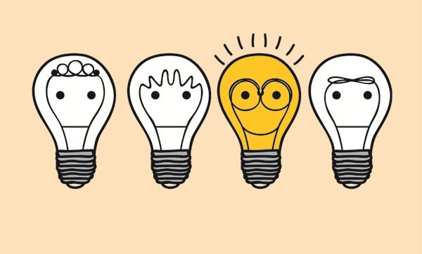 yksi hehkulamppu on erilainen kuin muut