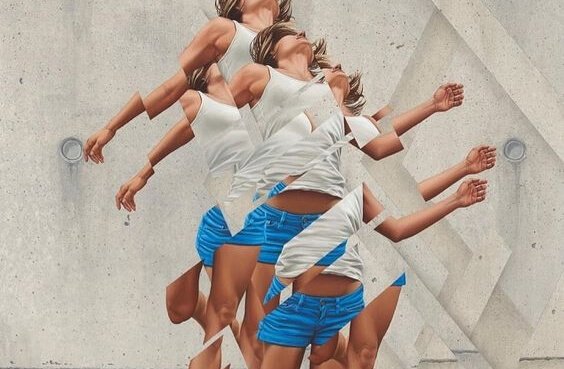 naista ei näe hyvin kun hän on hajoamassa