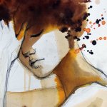 nainen silmät kiinni