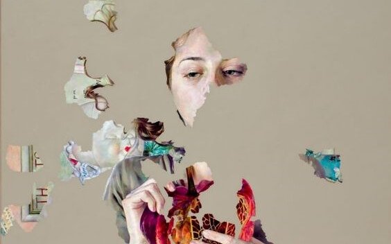 naista hädintuskin näkee