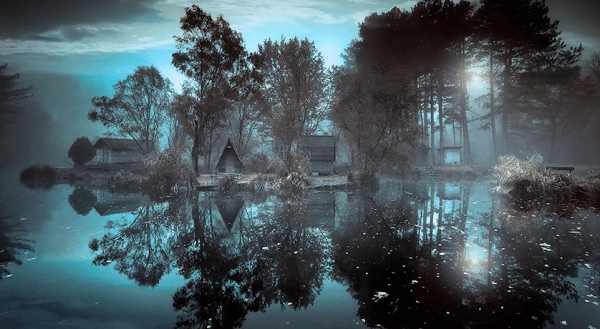 mökki hiljaisuudessa