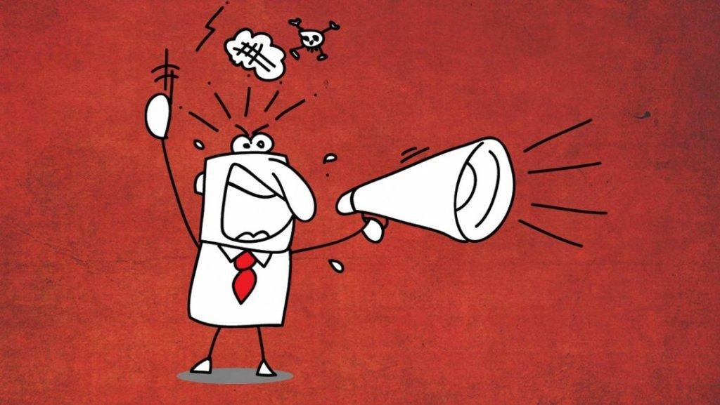 ärtyisät ihmiset huutavat ja ovat vihaisia