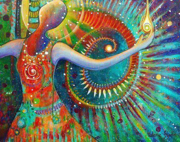 värikäs nainen ja maailma