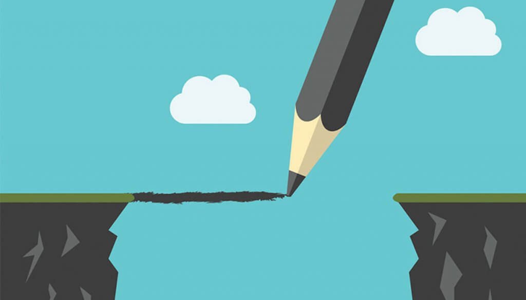 kynä piirtää sillan