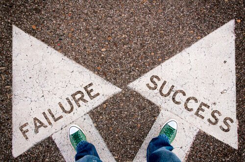 valitse menestys tai epäonnistuminen