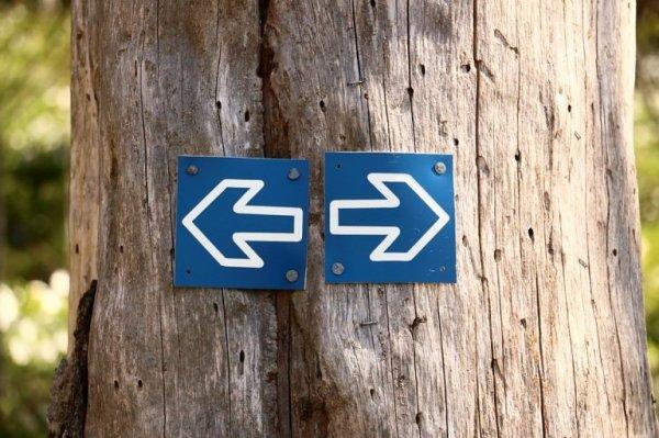 oikealle vai vasemmalle