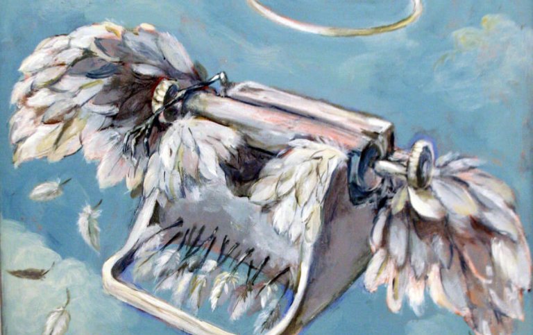 kirjoituskoneella on siivet