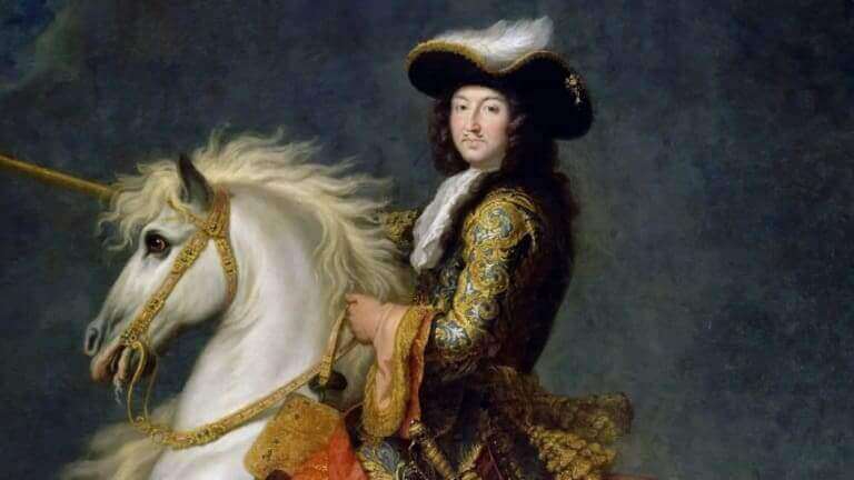 Ludvig XIV hevosen selässä