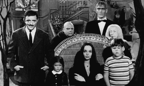 Alkuperäinen Addamsin perhe.