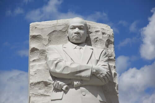 Martin Luther King Jr.:n muistopatsas.