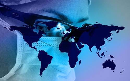 Maski ja päällä maailman maat.