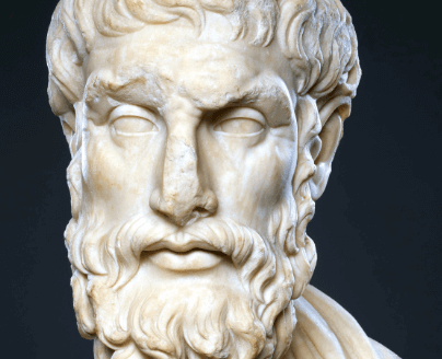 Kreikkalainen filosofi Epikuros ja hänen onnenhakunsa